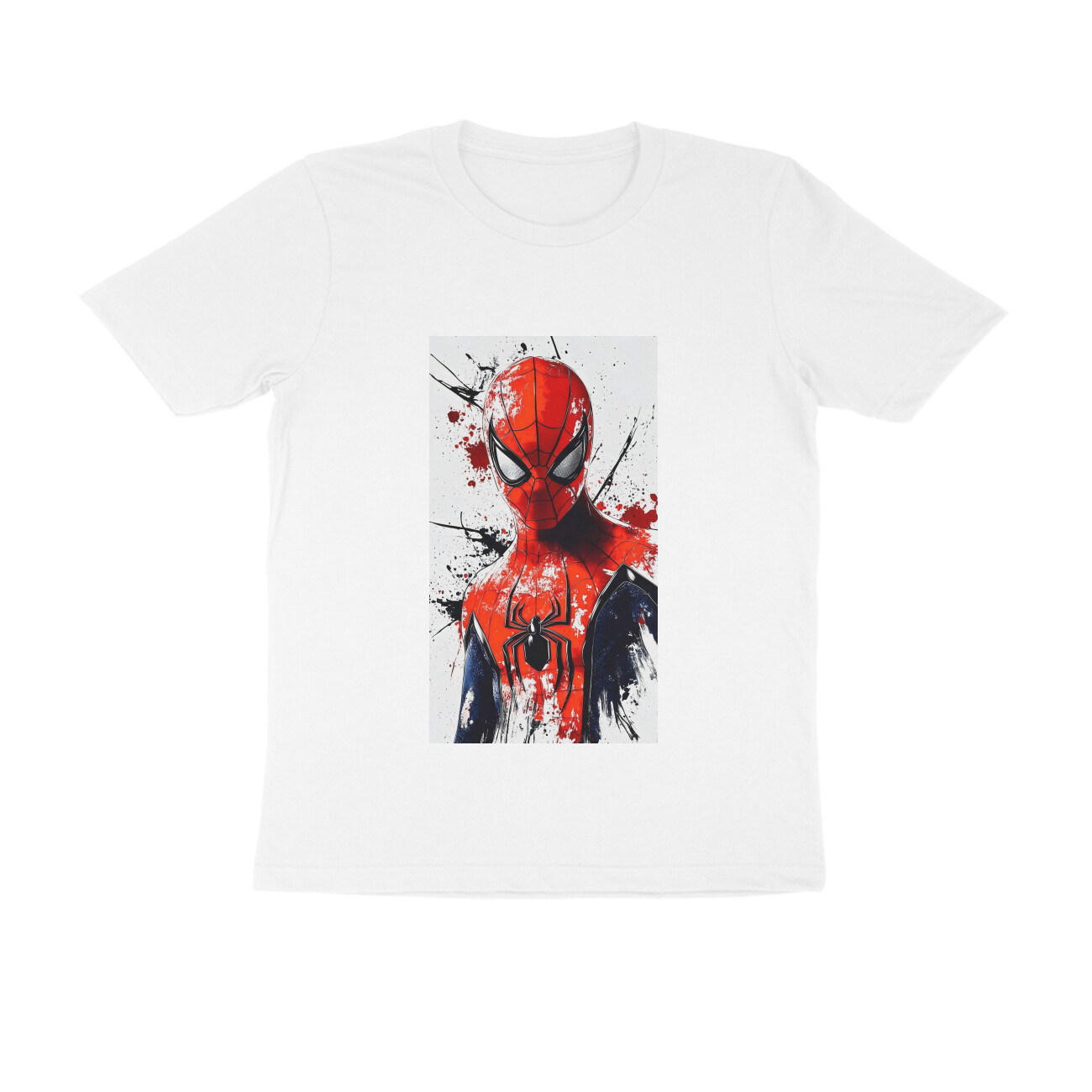 Men's Printed Multicolour Round Neck Half  tshirt