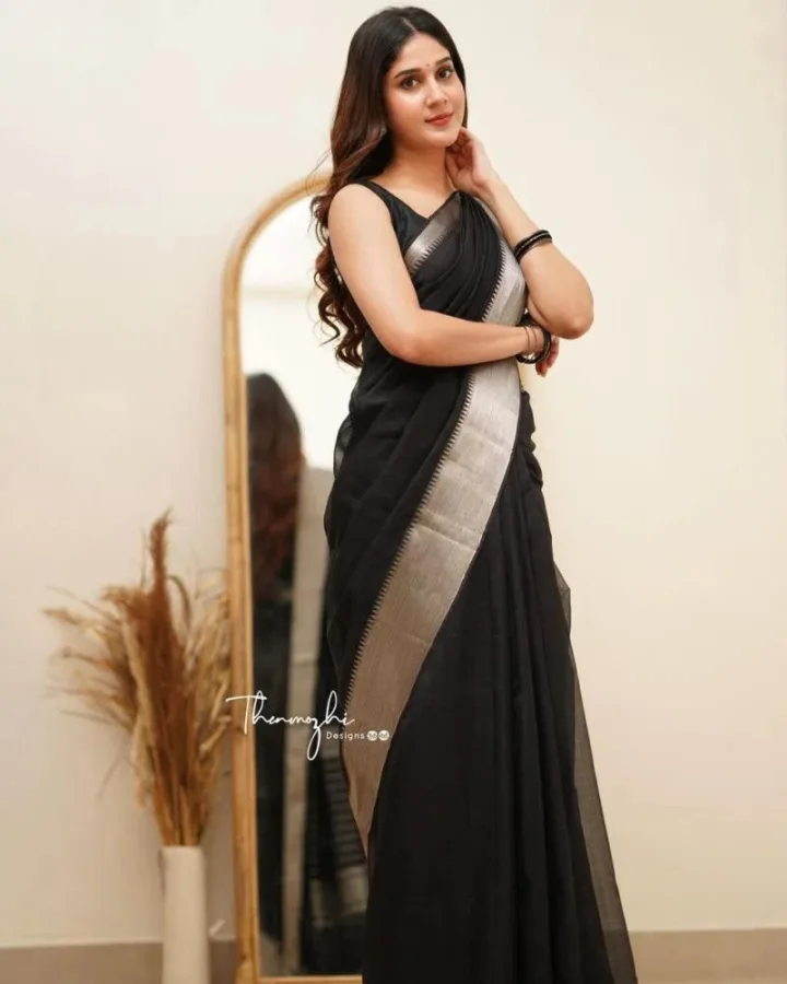 Women's Soft Silk Jacquard Work Saree with Rich Pallu & Unstitched Blouse | Festival Wear